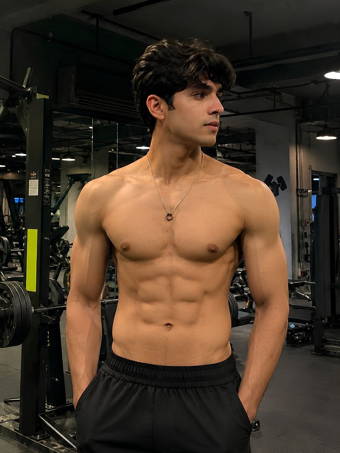 Gym fitness portrait prompt