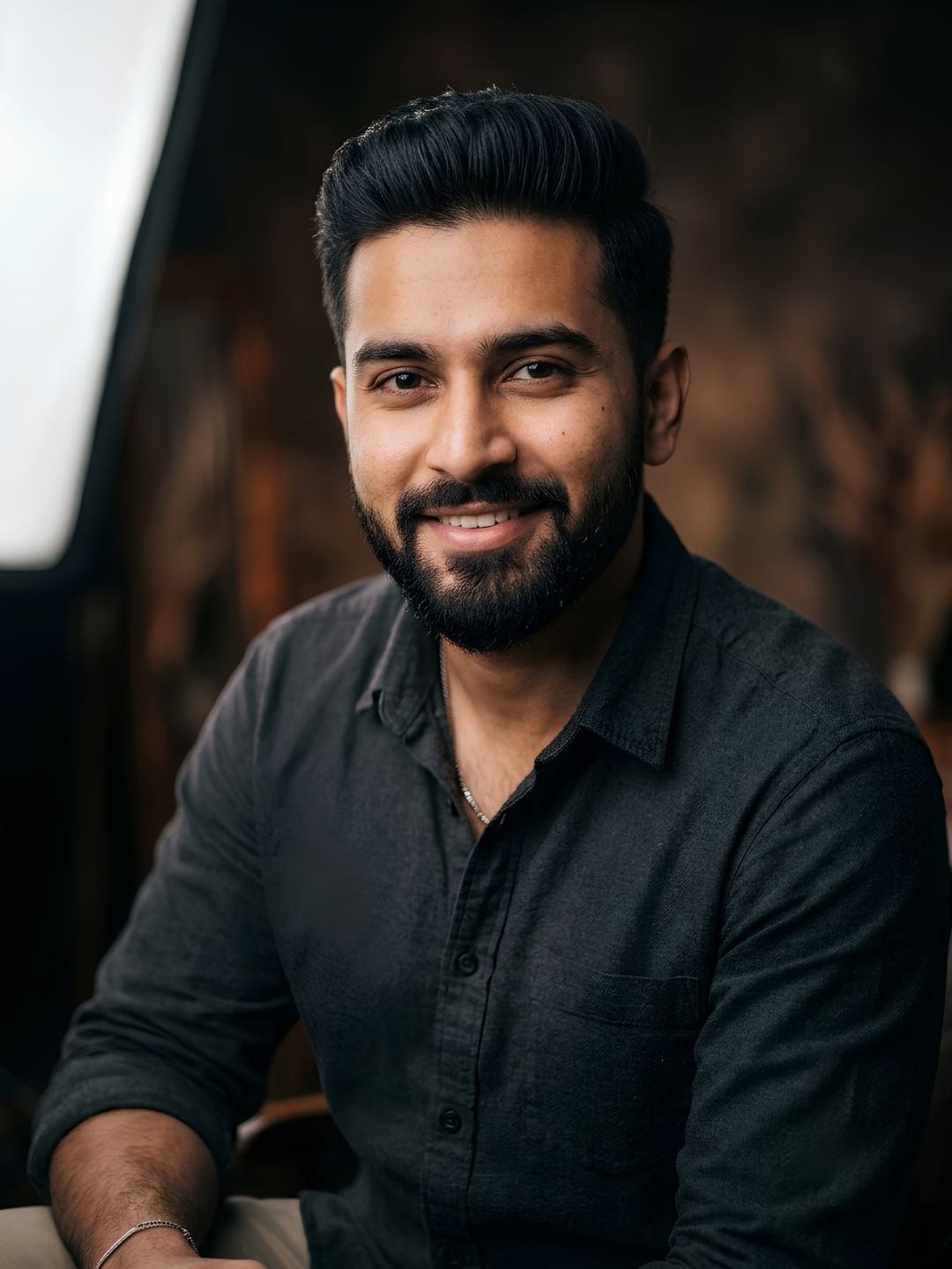 Realistic AI portrait prompt example