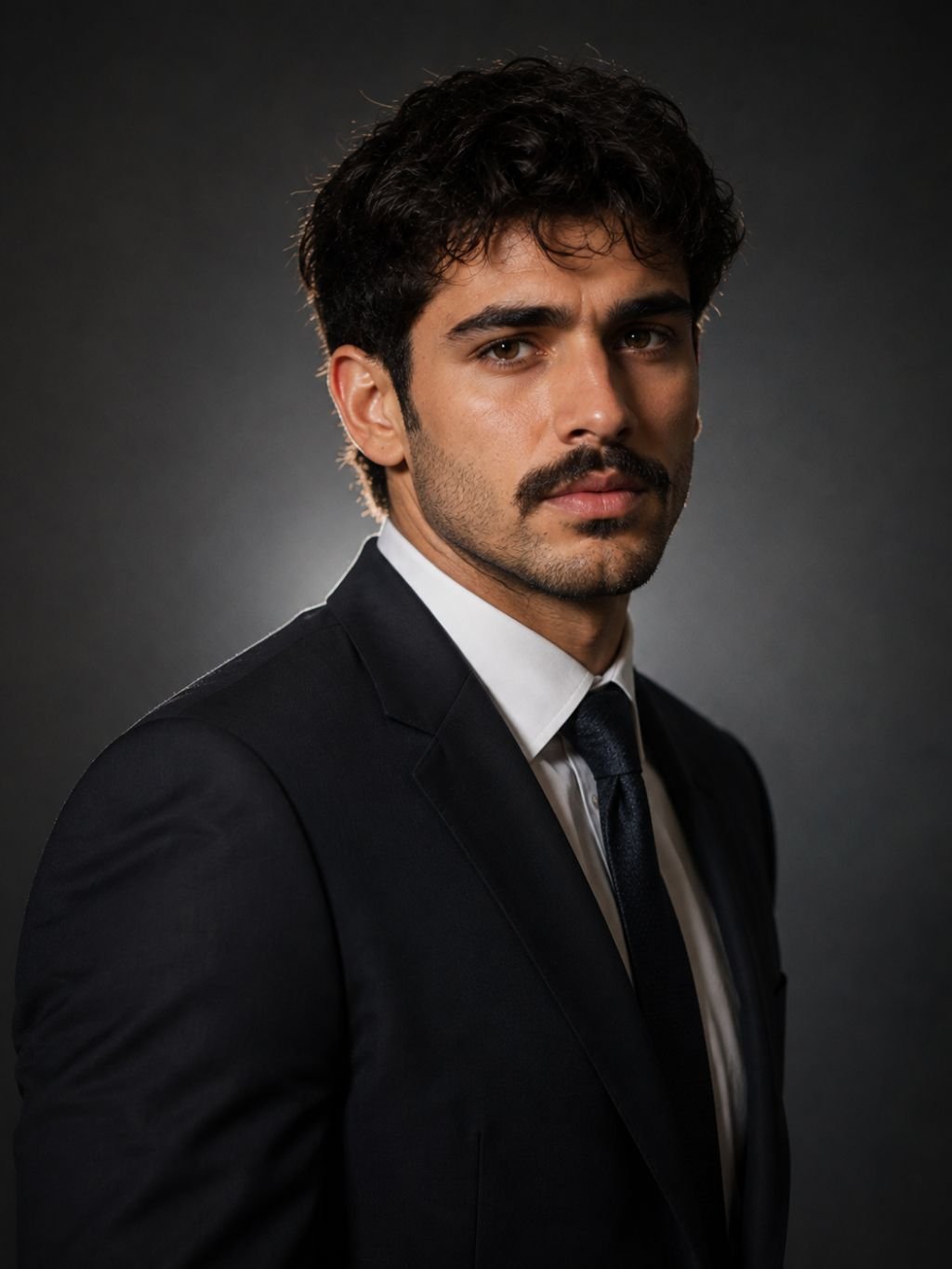 Classic formal portrait prompt result with elegant even lighting