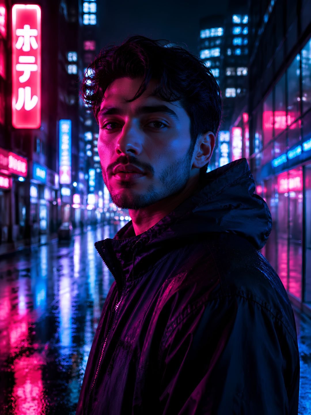 Cyberpunk portrait prompt